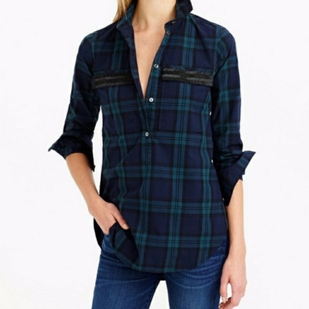 J. Crew scotch plaid shirt